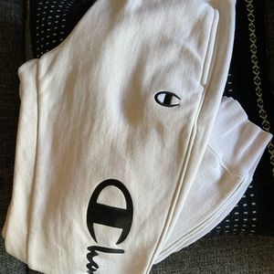 Womens Champion Cream Sweatpants